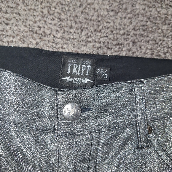 Tripp NYC Metallic Jeans Size 3/26 - Picture 8 of 9
